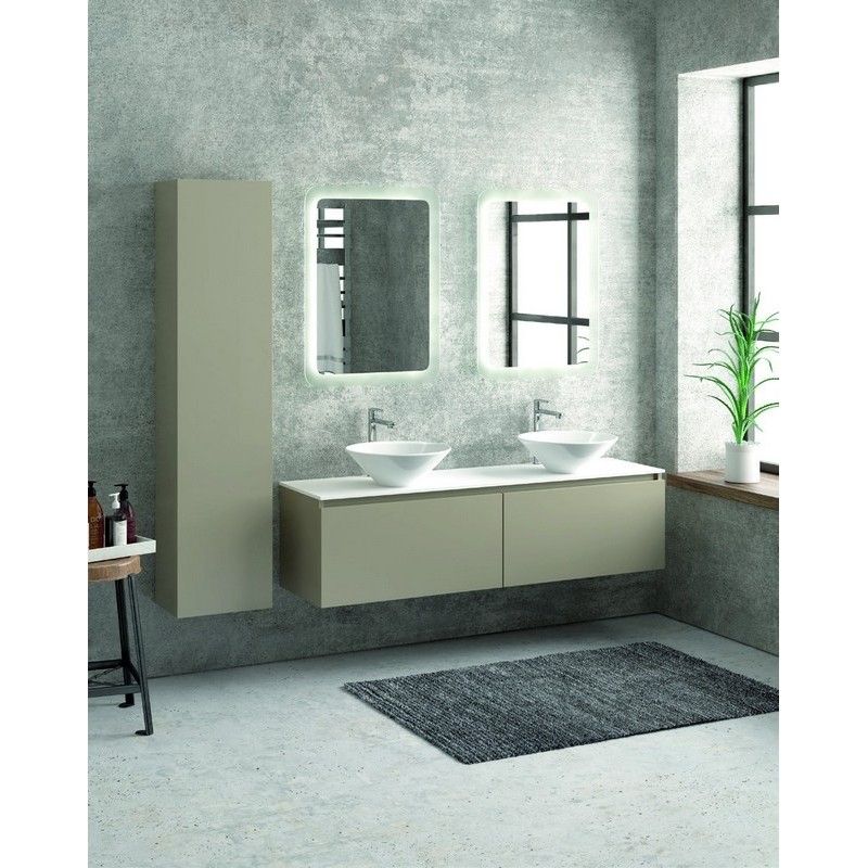 Specchio bagno 155cm : Arredo bagno online offerte  Kamalubagno Colore  Mobile Finitura Legno Marrone - 8702