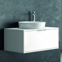 Mobile Sospeso Per Lavabo.Mobile Bagno Sospeso 80cm Arredo Bagno Online Offerte Kamalubagno