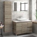 Mobili Bagno Da Terra Moderni.Composizione Bagno A Terra 100cm 29 Colori Mobili Kamalu Bagno