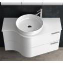 Mobile Bagno Moderno Con Lavabo Da Appoggio.Mobiletto Bagno 100cm Design Ultramoderno Kamalu