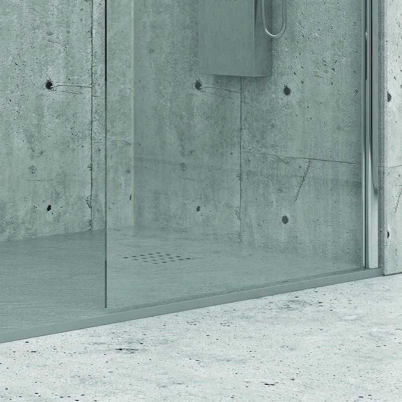 Piatto doccia 120x90 effetto pietra colore grigio