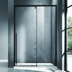 Porta doccia scorrevole per nicchia 140 cm in vetro temperato serigrafato  bianco reversibile - Teen