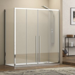 Box doccia walk in 80x150cm vetro 8mm anticalcare