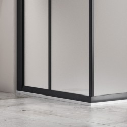 VidaXL Piatto doccia in abs rettangolare nero 80x110 cm Tende e