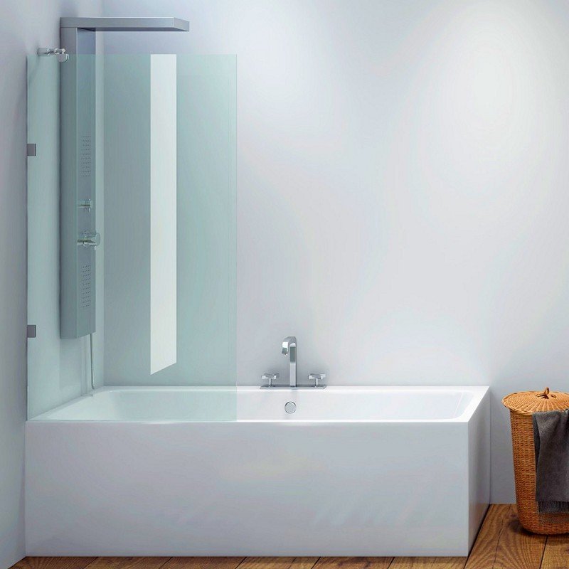 Parete Fissa Per Vasca Da Bagno.Vetro Sopravasca Fisso 80cm Guarda Il Prezzo Kamalubagno It